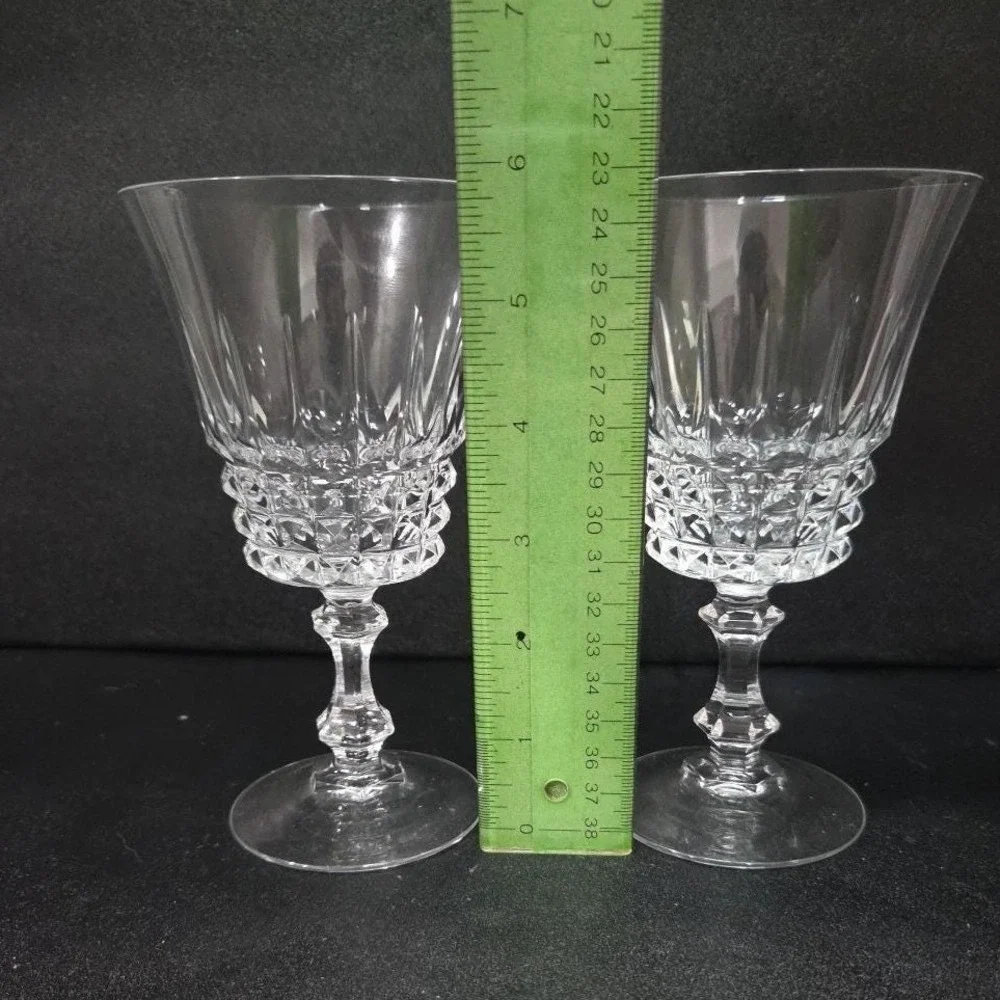 Cristal d'Arques Durand Sherry Glasses, Set of 2, Vintage Elysee‎ Taille Design